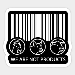 Vegan - We are not products Sticker